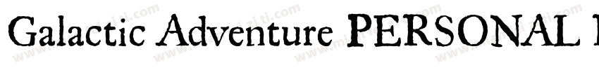 Galactic Adventure PERSONAL Regula字体转换